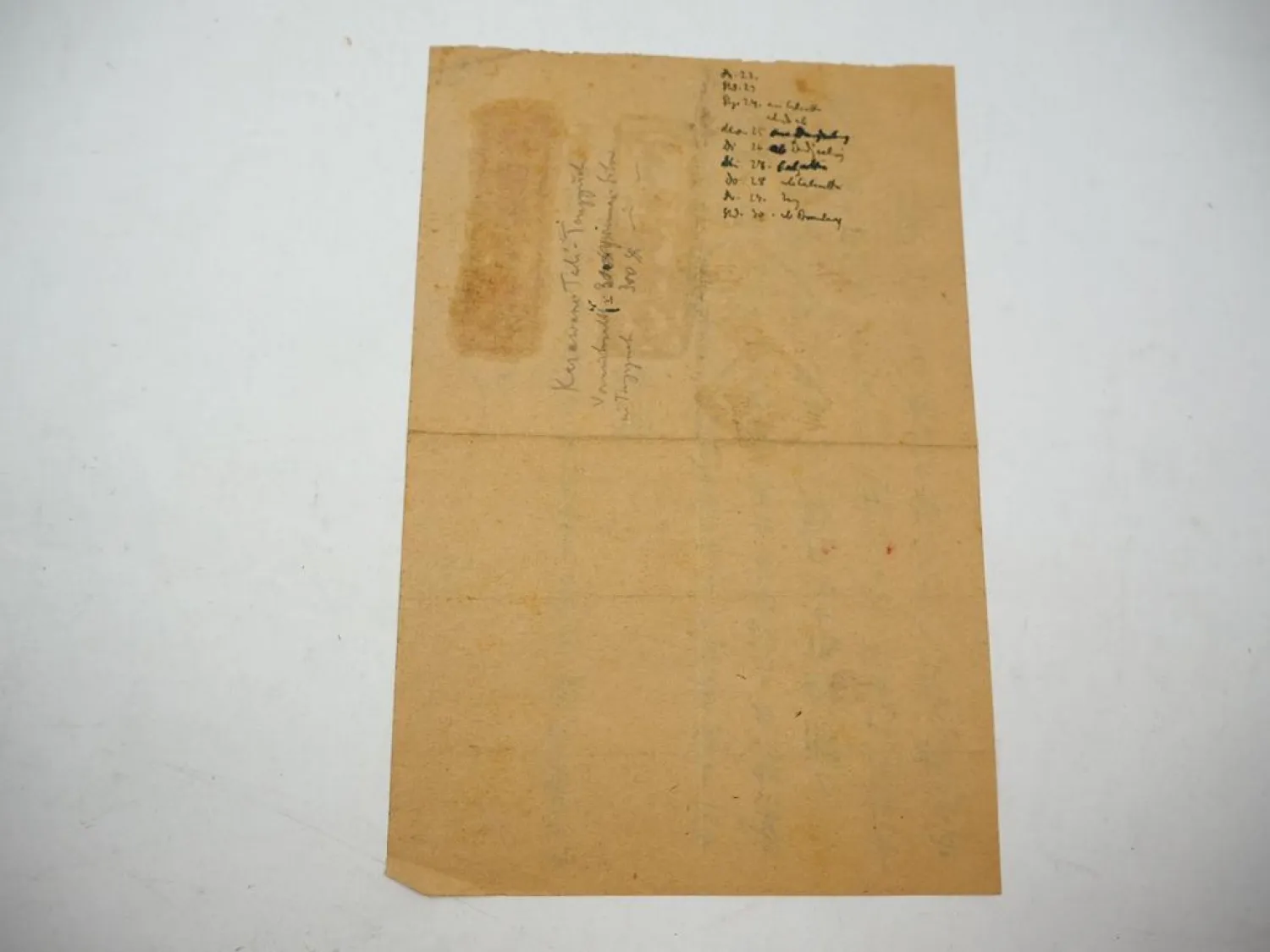 Orig. Dokument China Dali Tali Yunnan Reisegenehmigung? ca.1919 Sammlung Weigold