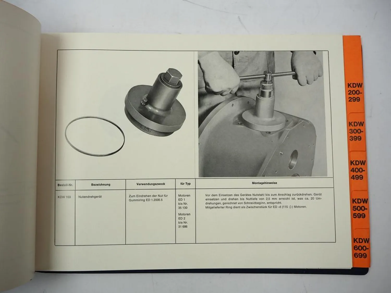 Orig. Eicher Kundendienstwerkzeuge Katalog Motor Düsen Hydraulik Getriebe 1965