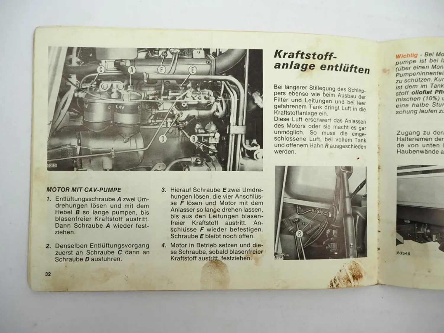 Orig. FiatTrattori Fiat 680 680DT Schlepper Betriebsanleitung Bedienung 1978