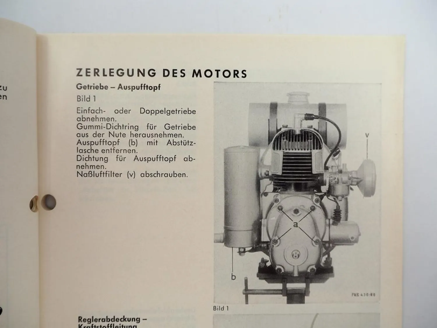 Orig. Fichtel & Sachs Stamo Motor 161 201 281 Werkstatthandbuch Reparatur 1964