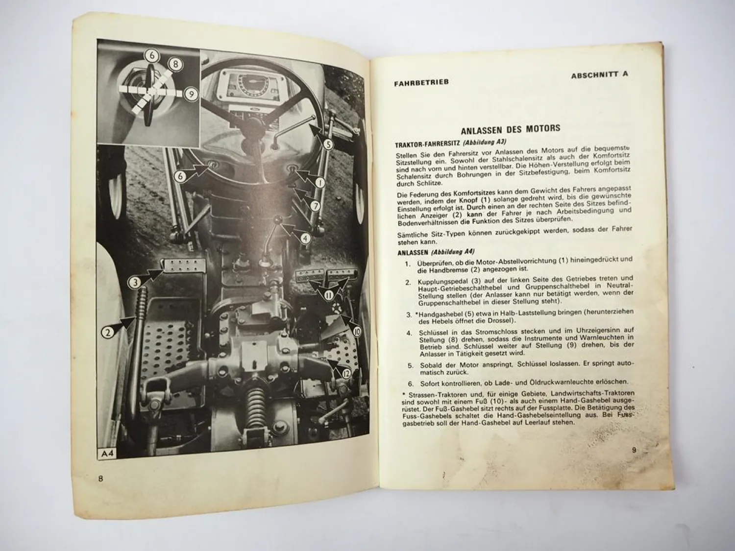 Orig. Ford 2000 3000 3055 4000 5000 Traktor Betriebsanleitung Technische Daten