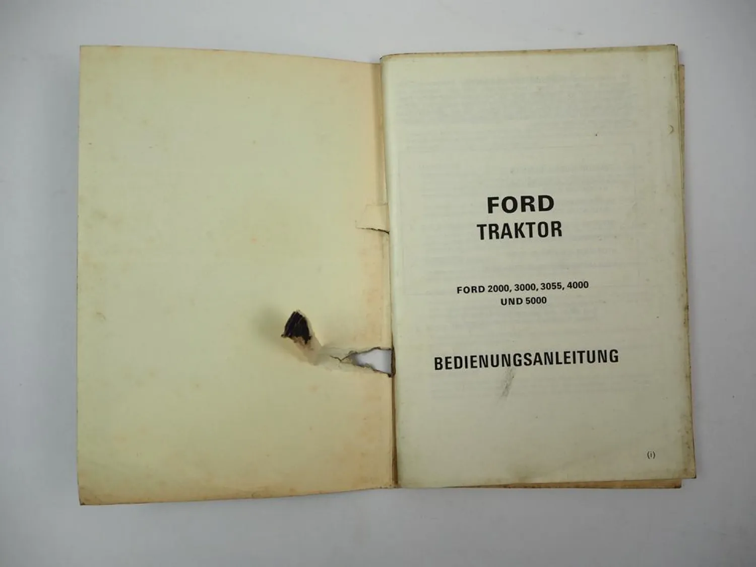 Orig. Ford 2000 3000 3055 4000 5000 Traktor Betriebsanleitung Wartungsheft 1974