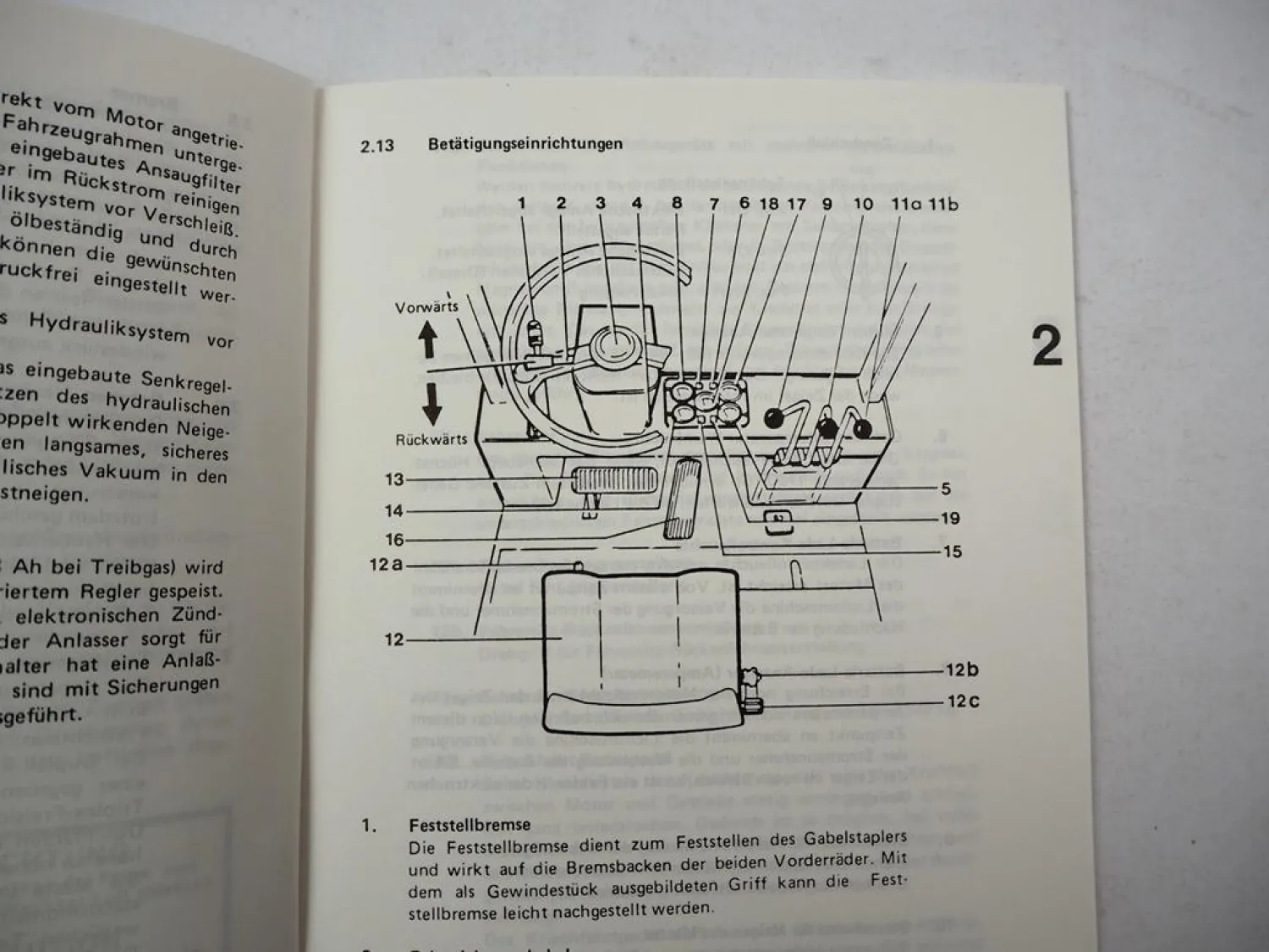 Orig. Jungheinrich DFG TFG 15 20A 20 25 30 Gabelstapler Betriebsanleitung 1987