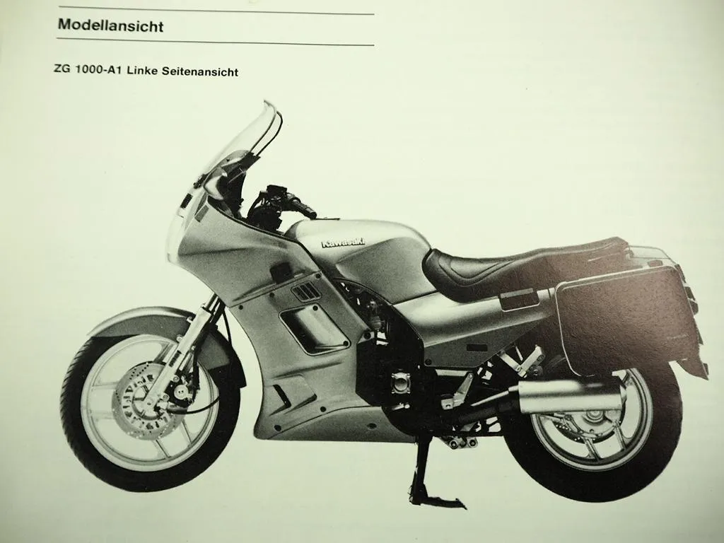 orig Kawasaki GTR 1000 ZG 1000 A1 Werstatthandbuch Reparaturanleitung 1986
