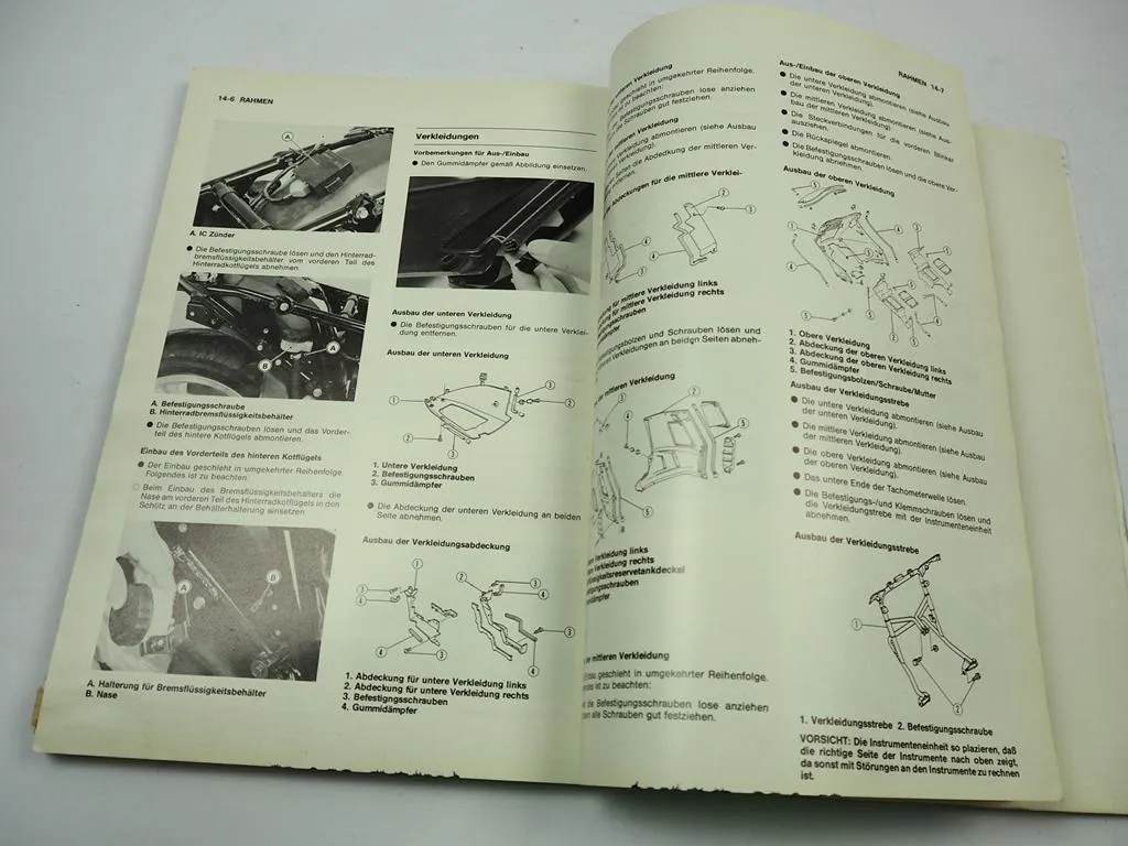orig Kawasaki GTR 1000 ZG 1000 A1 Werstatthandbuch Reparaturanleitung 1986