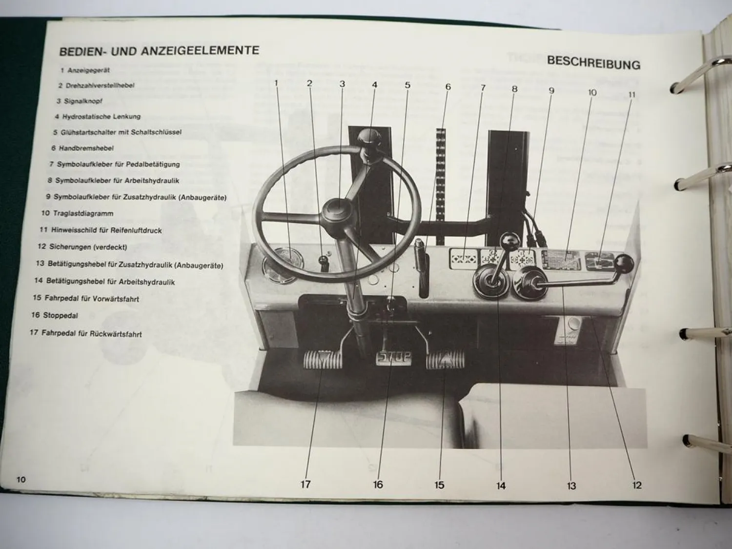 Orig Linde H12D H15D Diesel Typ 330 Betriebsanleitung & Ersatzteilliste 1978/84