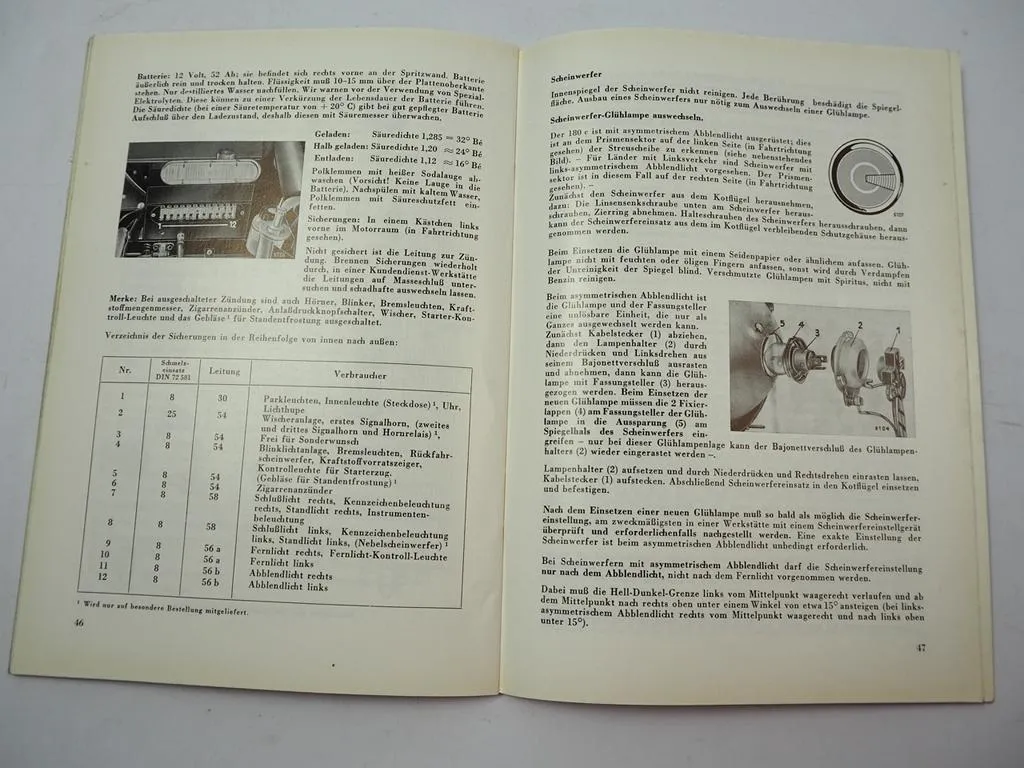 orig Mercedes Benz 180c W120 Betriebsanleitung Bedienungsanleitung 1961