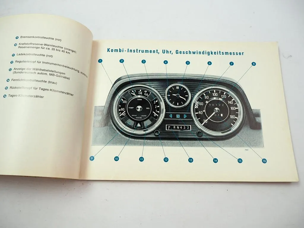 orig Mercedes Benz 200 220 /8 W115 Betriebsanleitung Bedienungsanleitung Nov1970