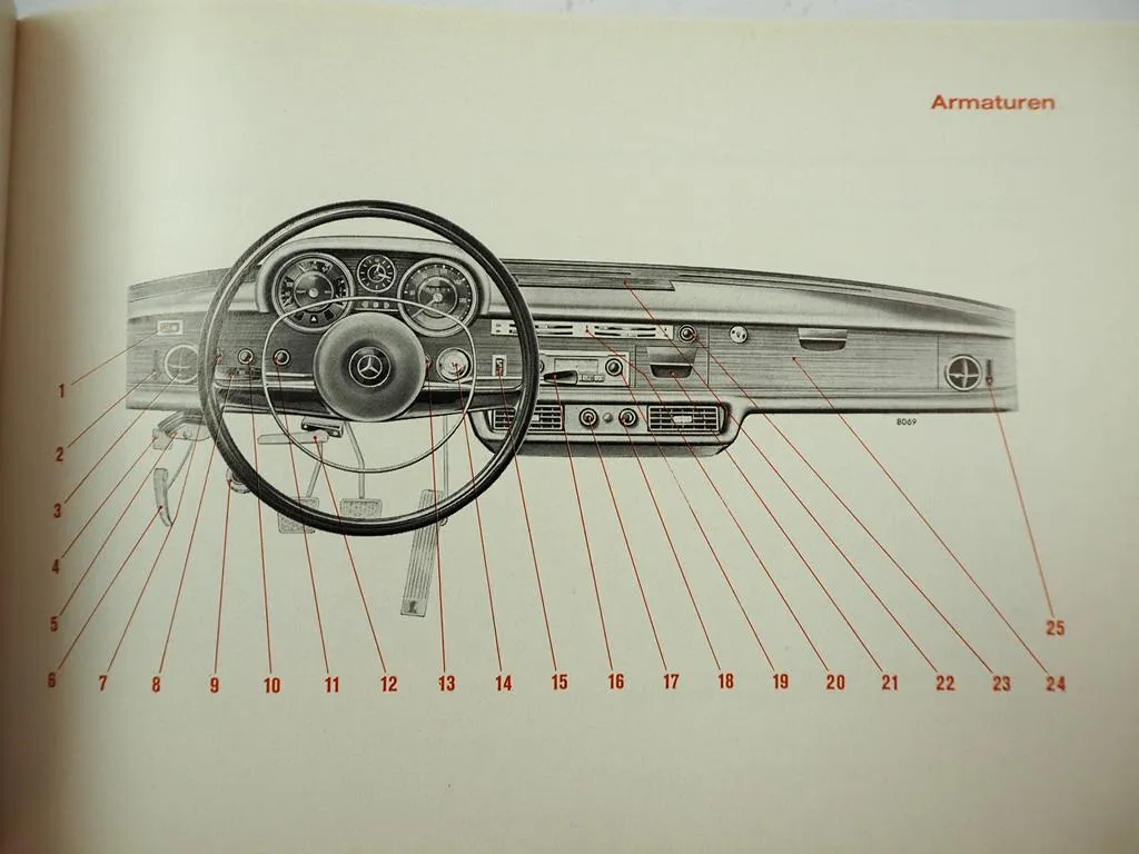 orig Mercedes Benz 280 S SE / SE 3.5 SEL 3.5 W108 Betriebsanleitung 1971