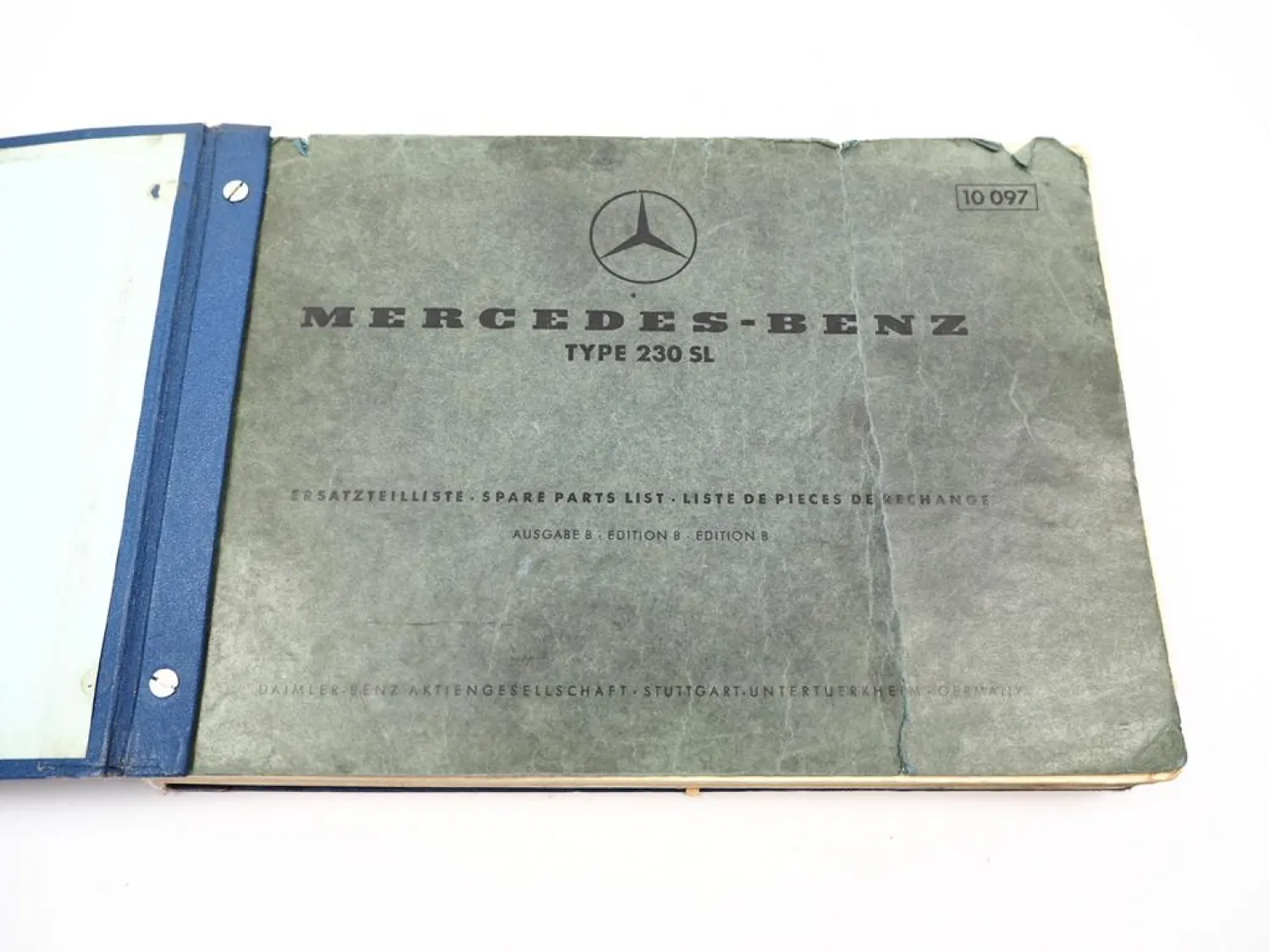 Orig. Mercedes Benz PKW 230SL W113 Pagode Cabrio Ersatzteilliste Parts List 1964