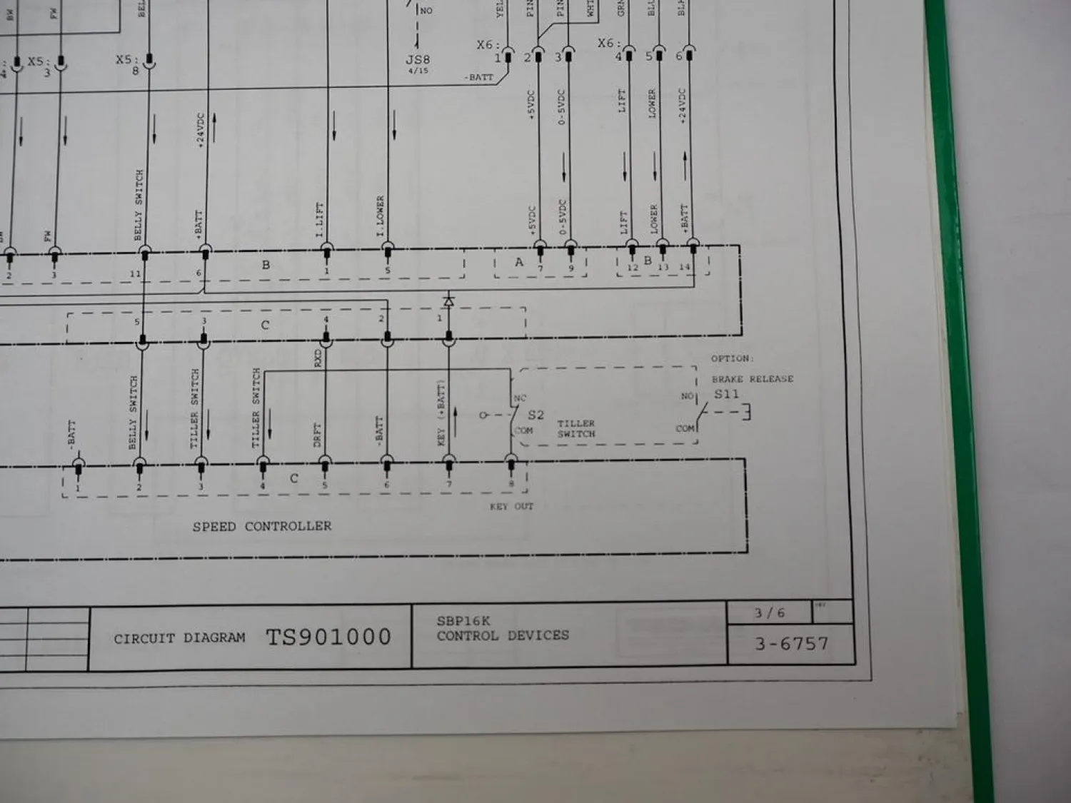 Orig. Mitsubishi SBP12K Forklift Parts List Hubstapler Battery Maintenance 2004