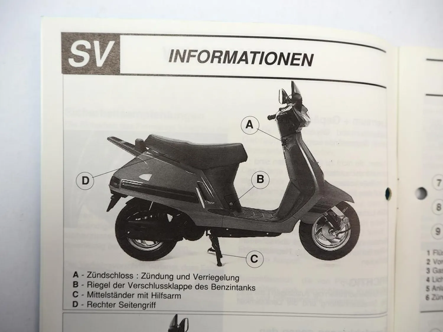 Orig. Peugeot MTC SV50 SV80 SV125 Roller Betriebsanleitung Wartungsheft 1990er