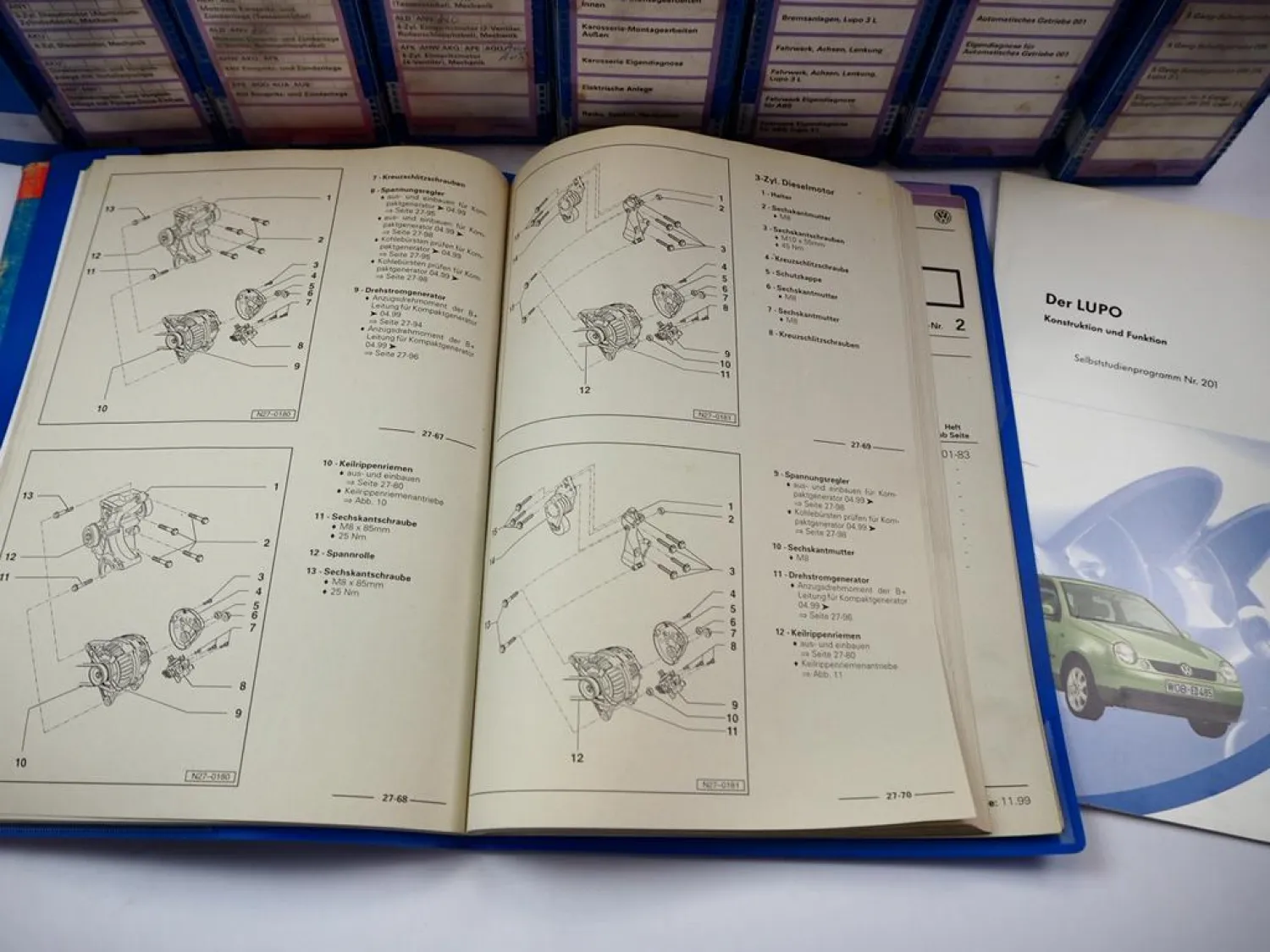 Orig Reparaturleitfaden VW Lupo 1999 - 2001 Reparaturanleitung GTI FSI 3L 6X 6E