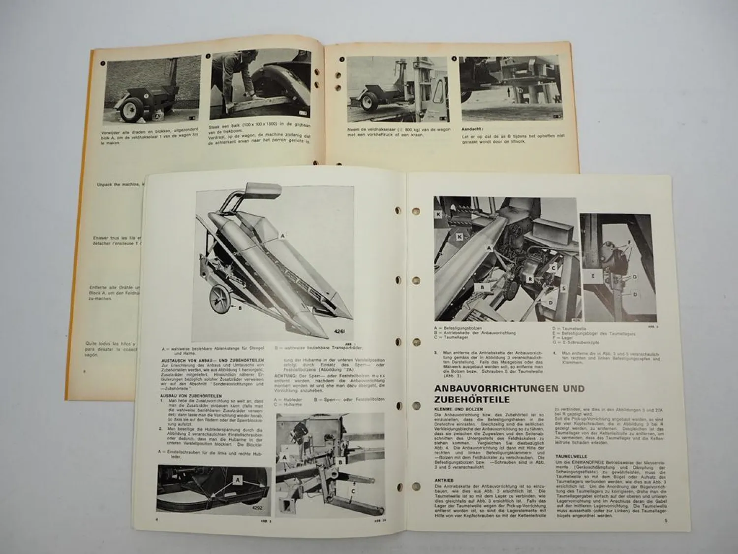 Orig. Sperry New Holland 717 Feldhäcksler Betriebsanleitung Ersatzteilliste 1970