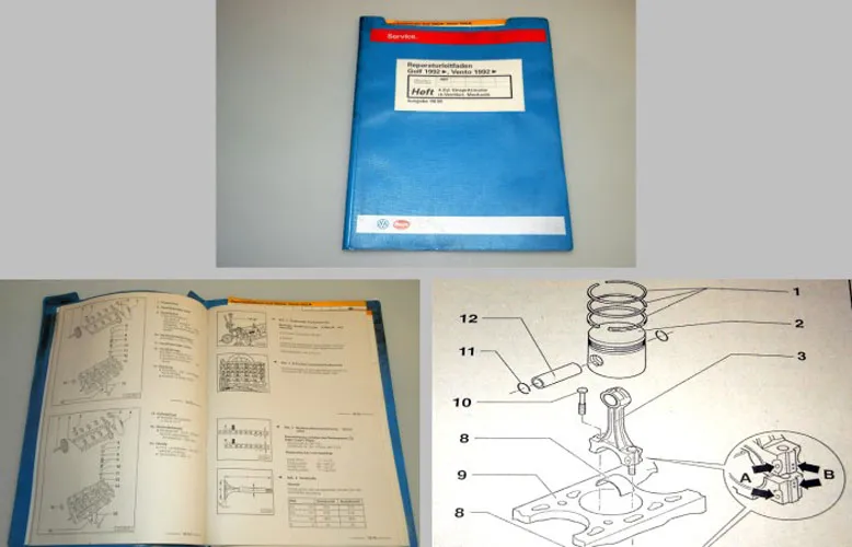 orig VAG Reparaturleitfaden VW Golf 3 GTI 16V Einspritzmotor 4 Zyl. Mechanik ABF