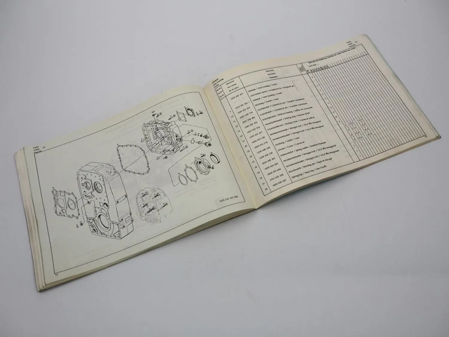 Orig. ZF 5K - 90 GP GPA Getriebe Ersatzteilliste Daimler-Benz Parts List 09/1979