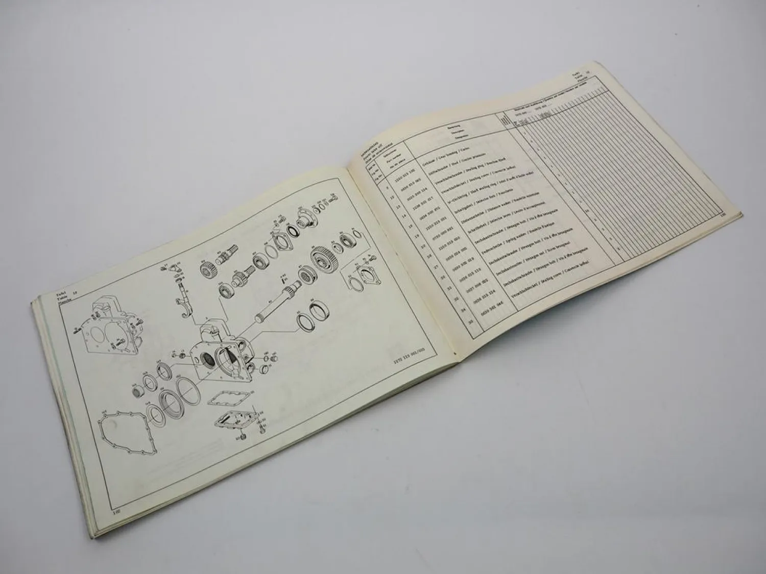 Orig. ZF 5K - 90 GP GPA Getriebe Ersatzteilliste Daimler-Benz Parts List 09/1979
