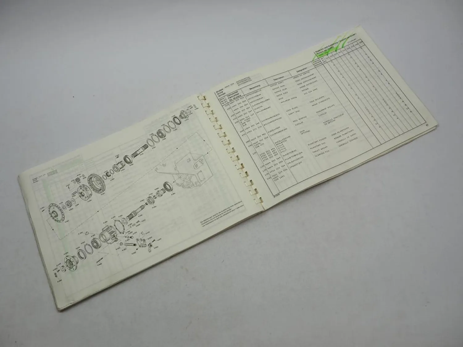 Orig. ZF 6 WG 180 Hydromedia Getriebe Ersatzteilliste O&K Faun Krupp Terex