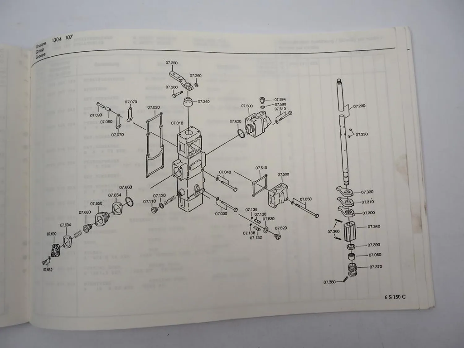 Orig. ZF Ecomid 6 S 150 C Getriebe Ersatzteilliste Kässbohrer Parts List 06/1988