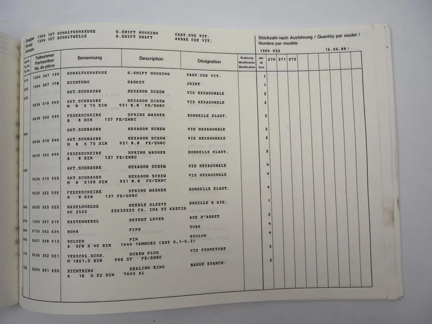 Orig. ZF Ecomid 6 S 150 C Getriebe Ersatzteilliste Kässbohrer Parts List 06/1988