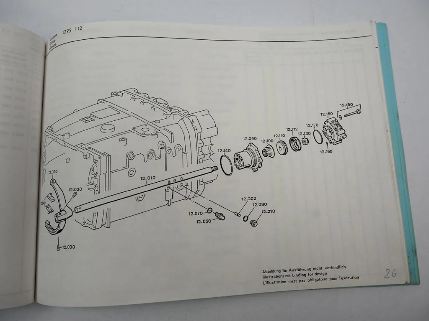 Orig. ZF Ecosplit 16 S 130/1 Getriebe Ersatzteilliste DAF Spare Parts List 9/87