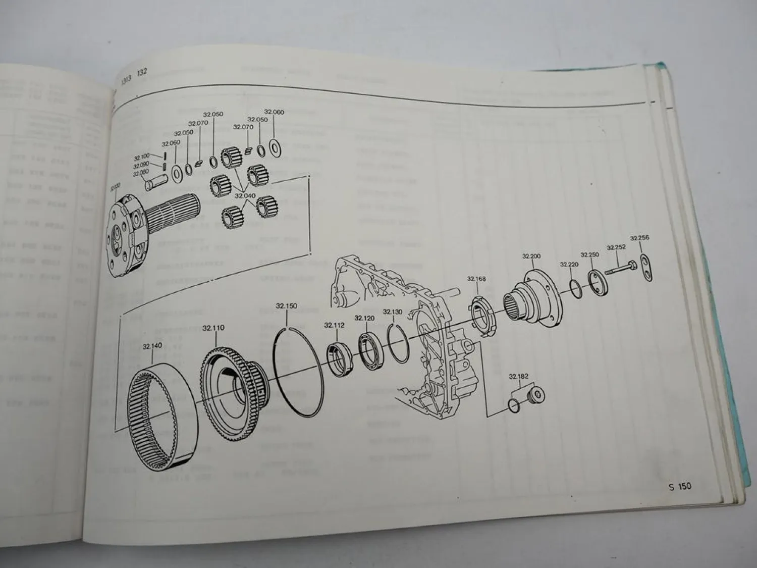 Orig. ZF Ecosplit 16 S 150 Getriebe Ersatzteilliste MAN Spare Parts List 05/91