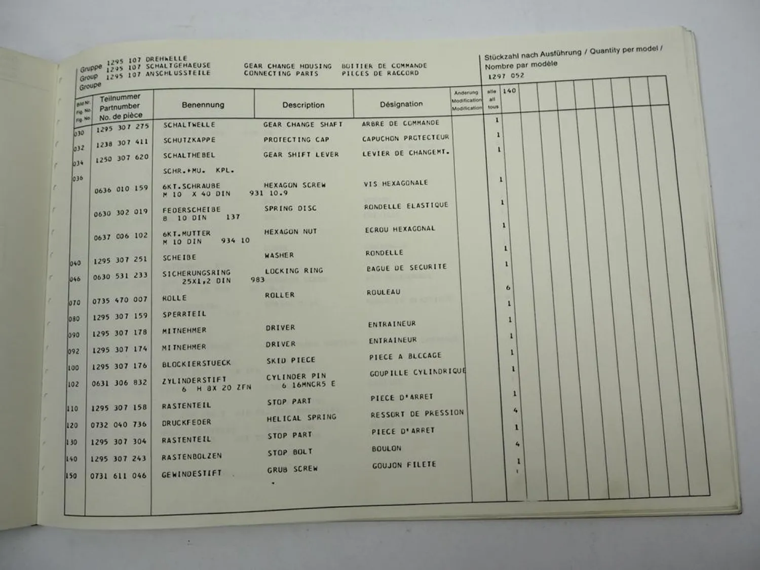 Orig. ZF Ecosplit 16 S 160 Getriebe Ersatzteilliste IVECO-F Parts List 5/82