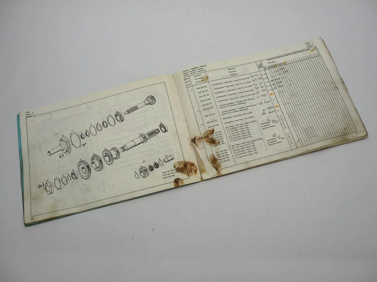 Orig ZF S 6-65 Synchroma Getriebe mit GV 80 Ersatzteilliste MAN Parts List 11/76