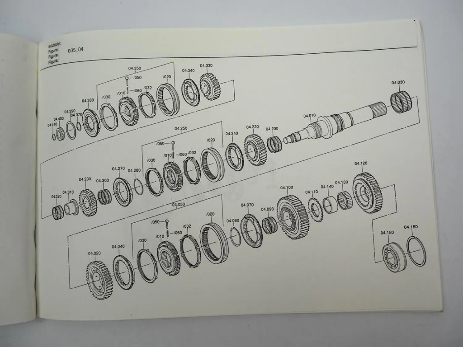 Orig. ZF S 6-90 Ecolite Getriebe Ersatzteilliste DAF SB 2305 Bus Parts List 2/92