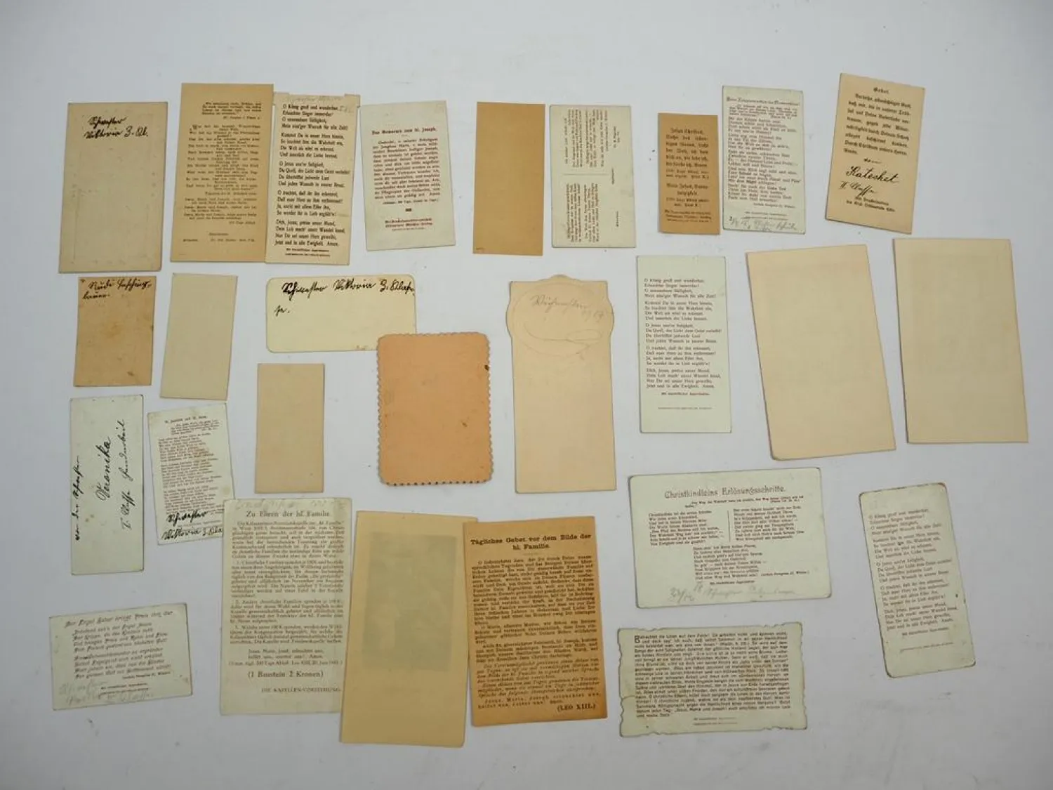 Original Andachtsbilder 27 Stück ca. 1900 bis 1920