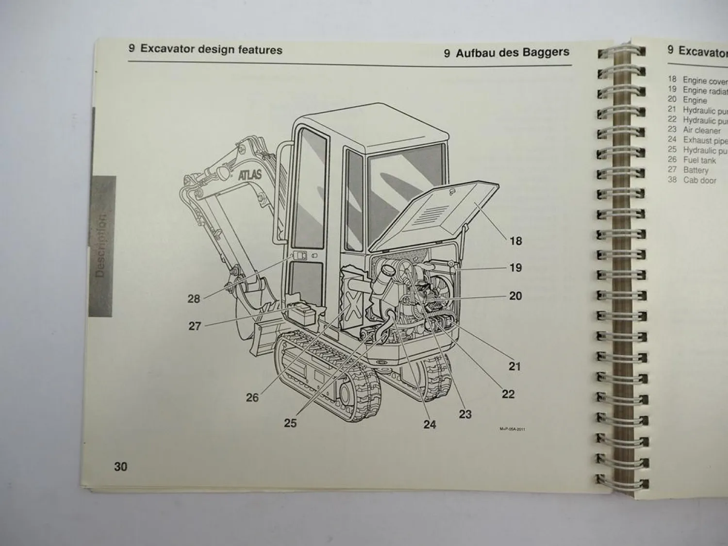 Original Atlas 404 Raupenbagger Betriebsanleitung Bedienung Wartung 1994