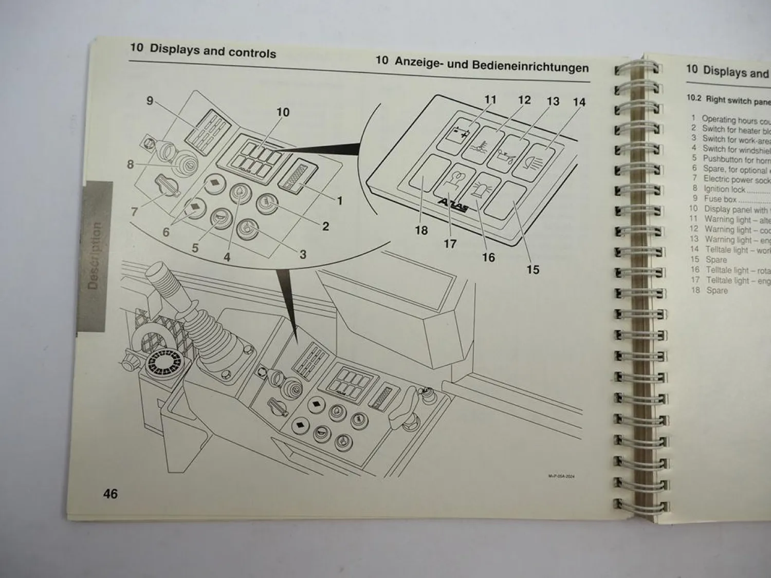 Original Atlas 404 Raupenbagger Betriebsanleitung Bedienung Wartung 1994
