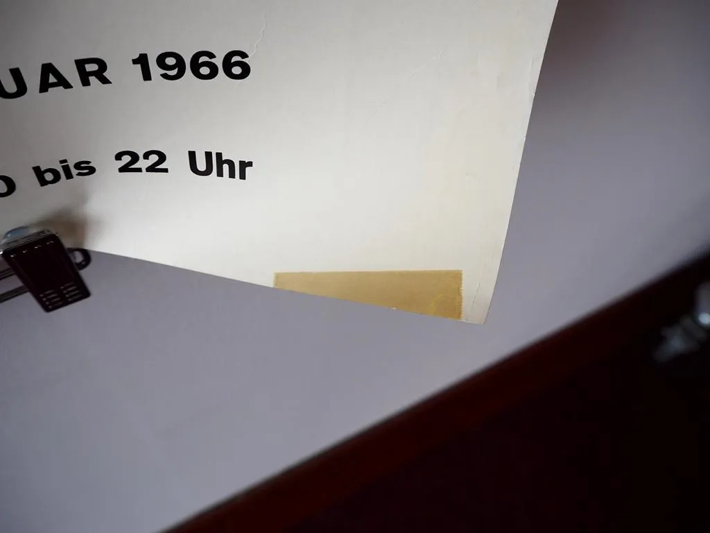 Original Ausstellung Plakat Juan Gris Wallraf Richartz Museum Köln 1965