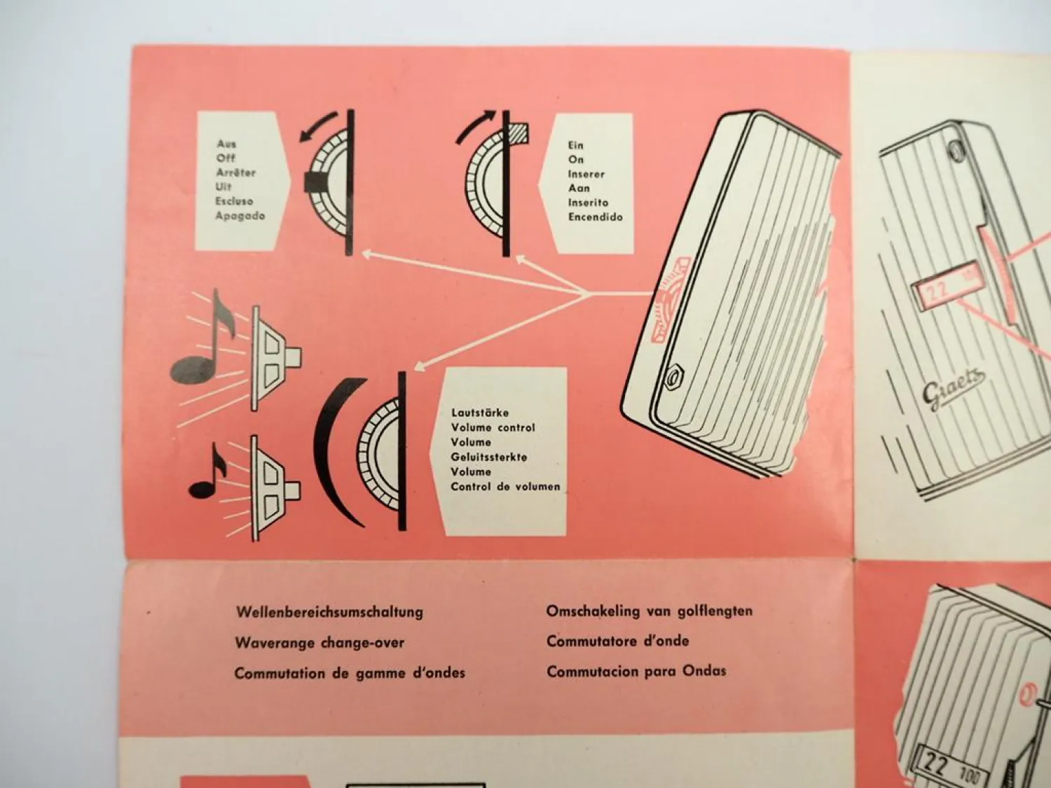 Original Bedienungsanleitung Garantiekarte Graetz Susi 830 Kofferradio 1959