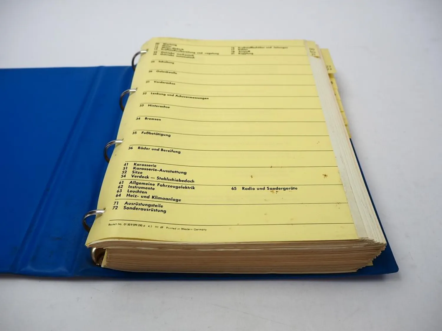 Original BMW 2500 2800 3,0 E3 E9 Werkstatthandbuch Reparatur 1969-73