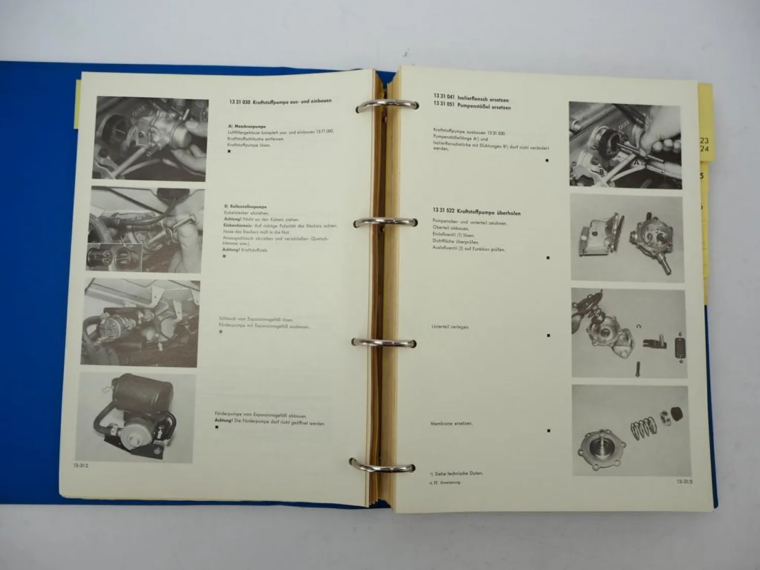 Original BMW 2500 2800 3,0 E3 E9 Werkstatthandbuch Reparatur 1969-73