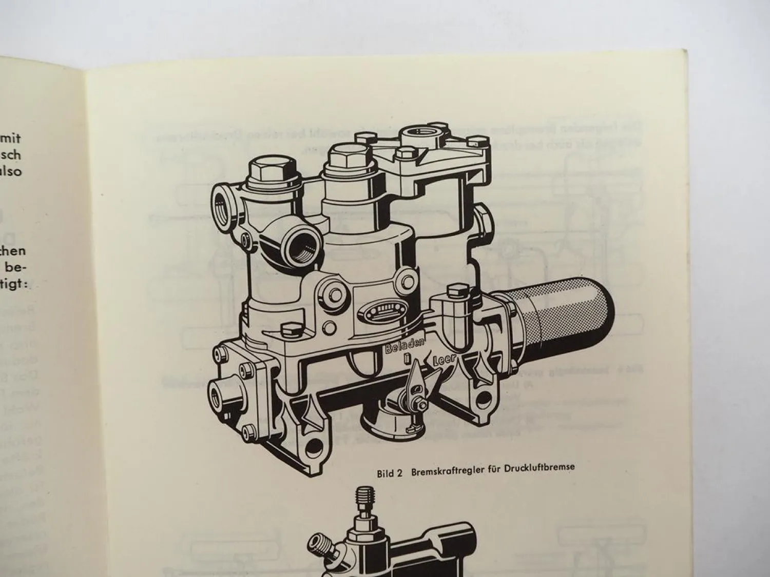 Original Bosch Automatische Bremskraftregelung Druckluftbremse Handbuch 1963