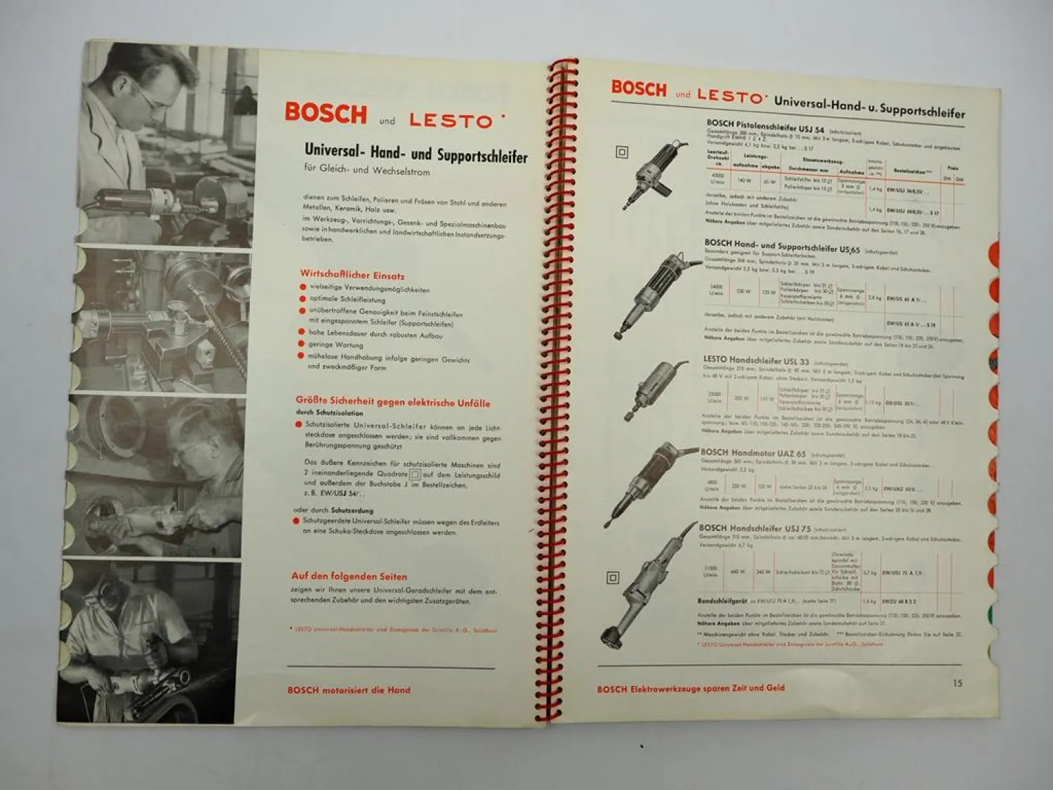 Original Bosch Universal Elektrowerkzeuge Katalog Preisliste 1959