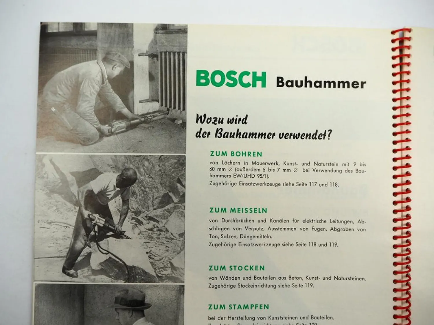 Original Bosch Universal Elektrowerkzeuge Katalog Preisliste 1959