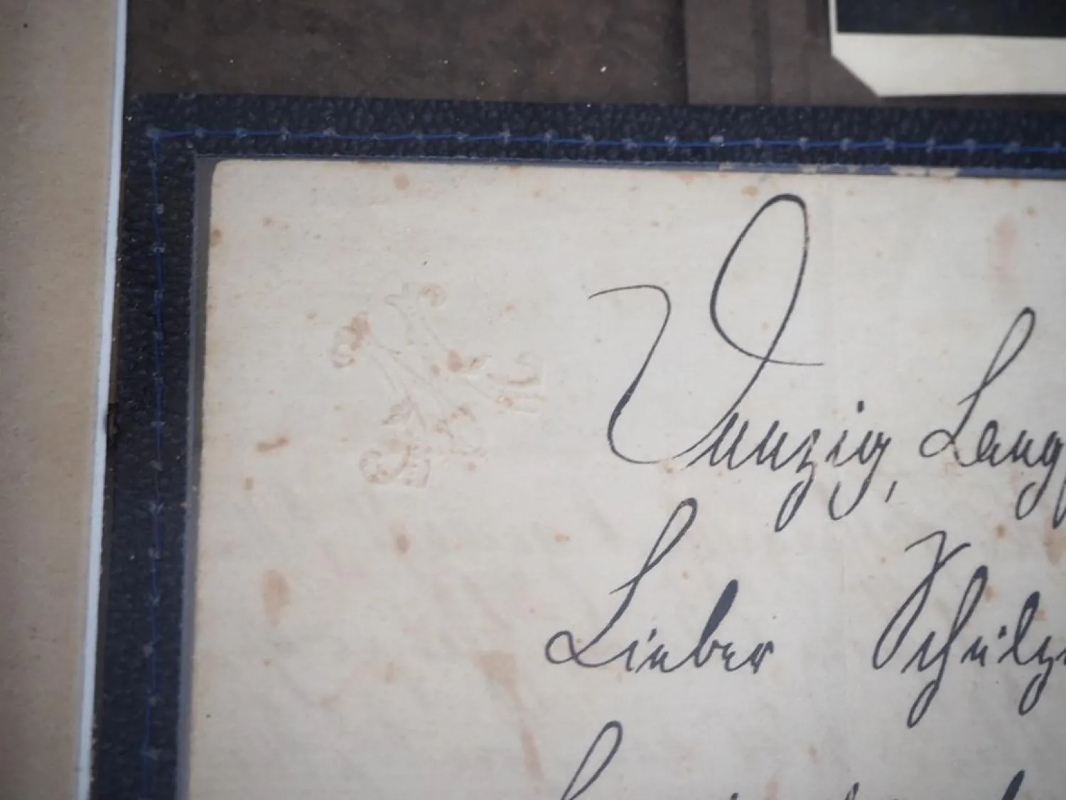 Original Brief mit Unterschrift von Mackensen Husar Danzig Langfuhr 1904