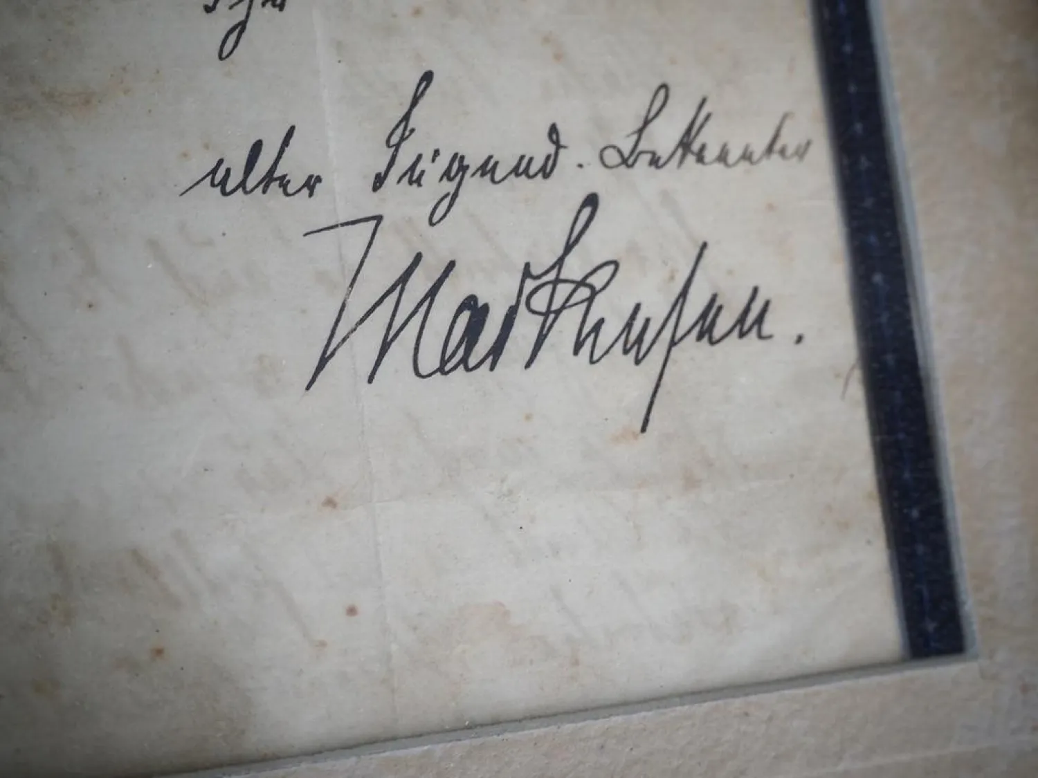 Original Brief mit Unterschrift von Mackensen Husar Danzig Langfuhr 1904