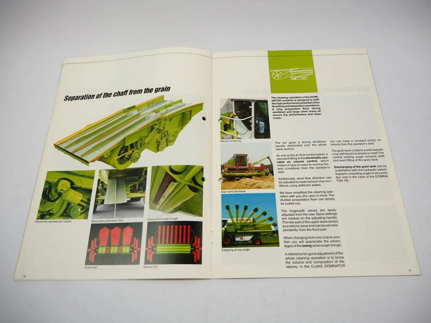 Original brochure Claas Dominator 78 S 88 98 S/SL 108 SL combine harvester 1986