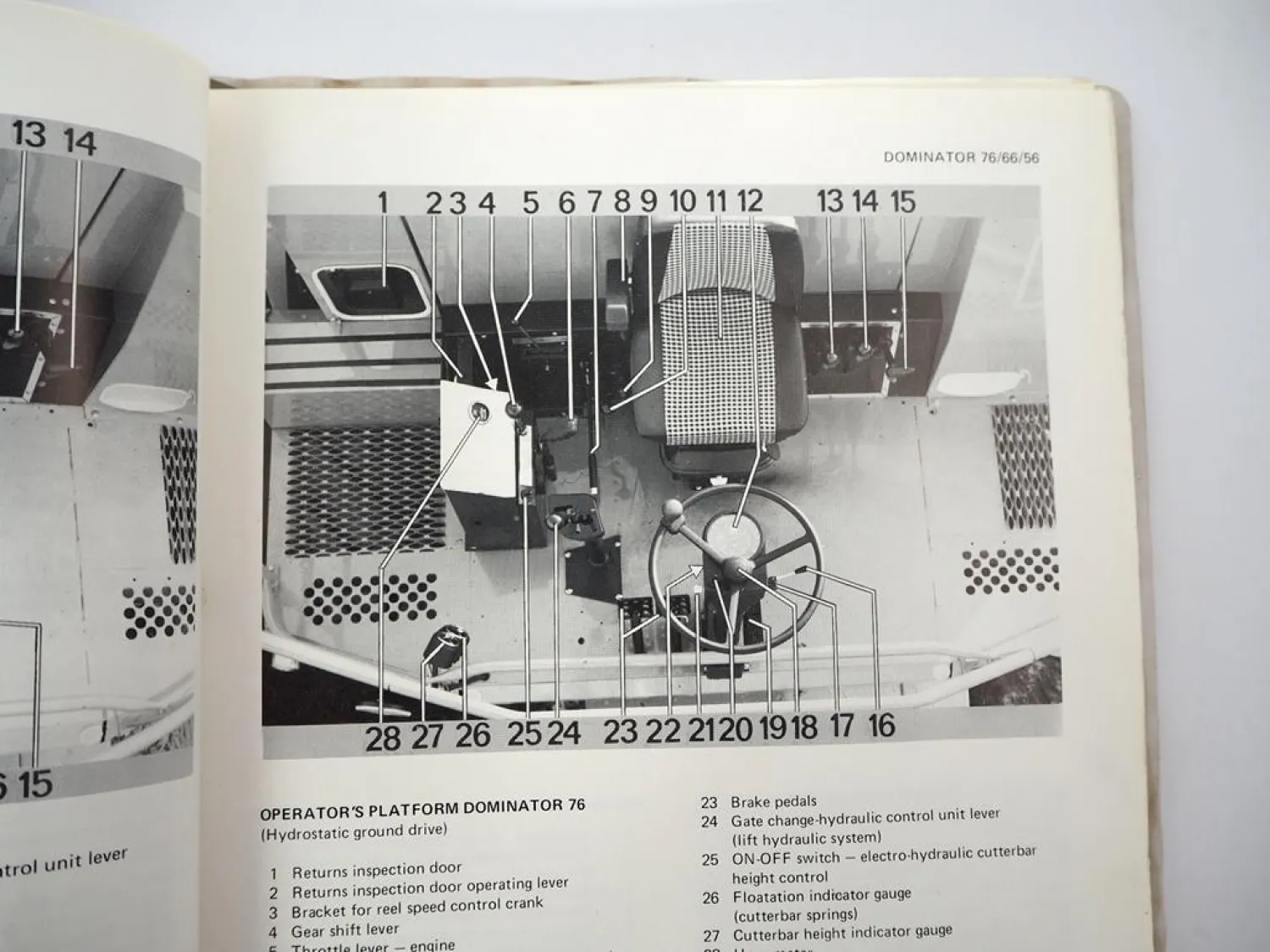 Original Claas Dominator 76 66 56 Combine Harvester Operators Manual 1981
