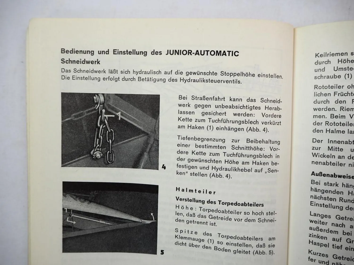 Original Claas Junior Automatic Mähdrescher Betriebsanleitung Wartung 1966