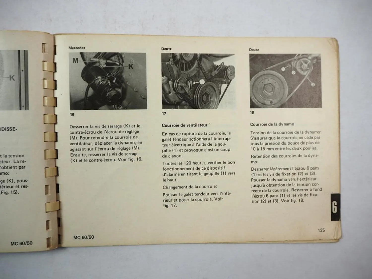 Original Claas Mercator 50 60 Moissonneuse batteuse Notice dutilisation 1973