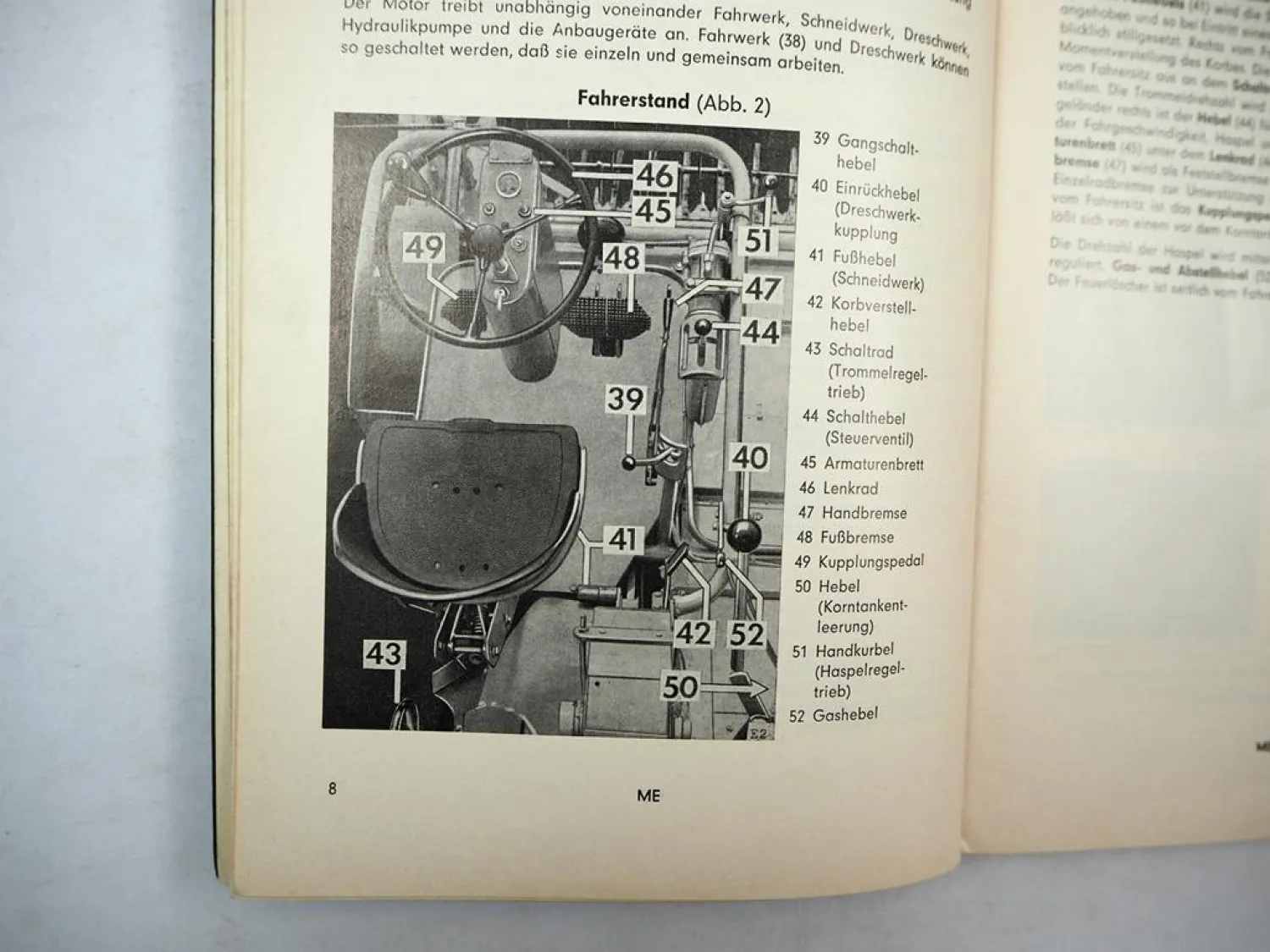 Original Claas Mercur Mähdrescher Betriebsanleitung Bedienungsanleitung 1965