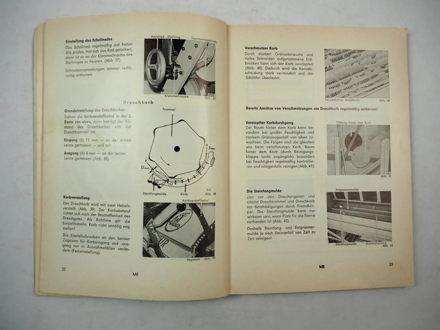 Original Claas Mercur Mähdrescher Betriebsanleitung Bedienungsanleitung 1965