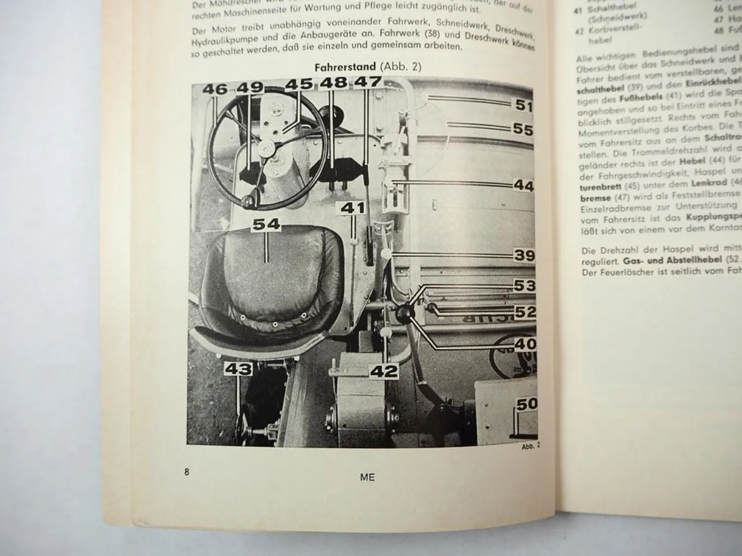 Original Claas Mercur Mähdrescher Betriebsanleitung Bedienungsanleitung 1969