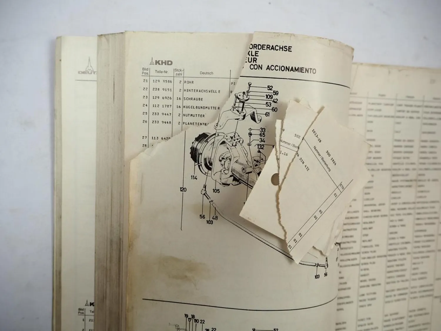 Original Deutz D13006 Schlepper Ersatzteilliste Teilenummernliste 1977