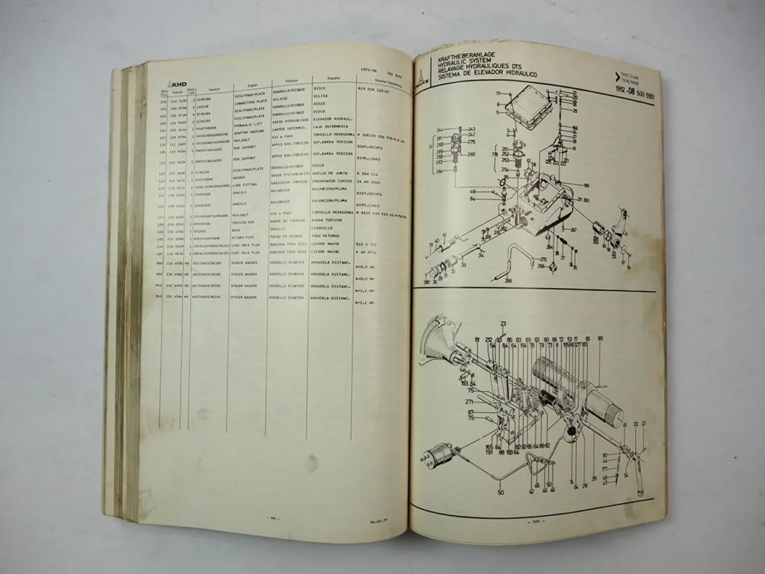 Original Deutz D13006 Schlepper Ersatzteilliste Teilenummernliste 1977